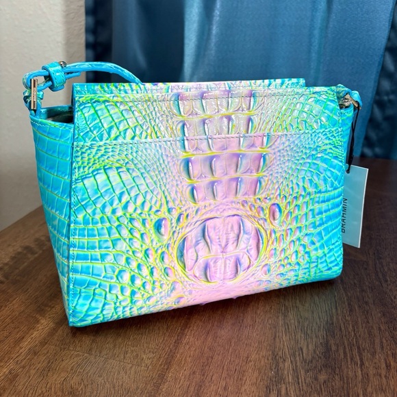 Brahmin NWT Hillary - Cotton Candy Ombré - 2 Perfect EYES both sides! - Picture 3 of 14